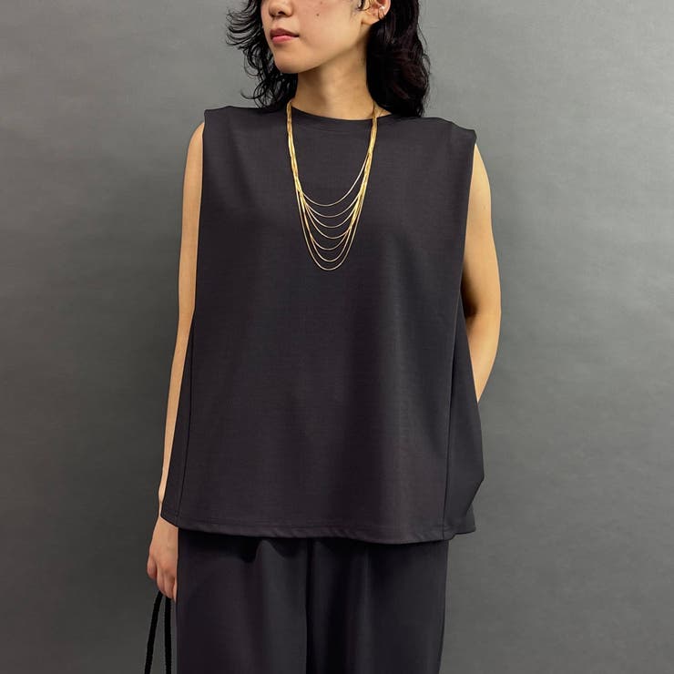 39チャコールグレー | スリーブレスブラウス | NICOLE