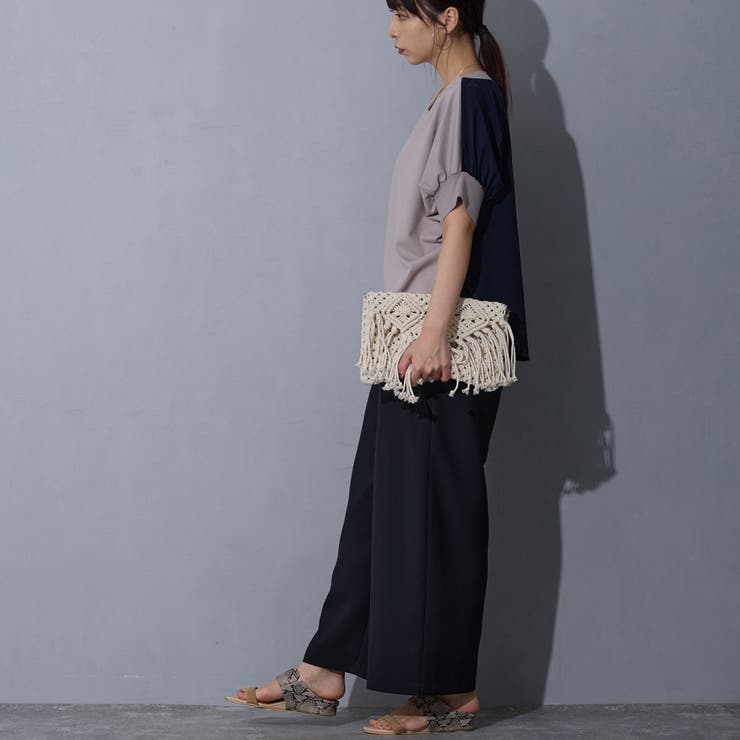 異素材切り替えTEE | NICOLE | 詳細画像18 