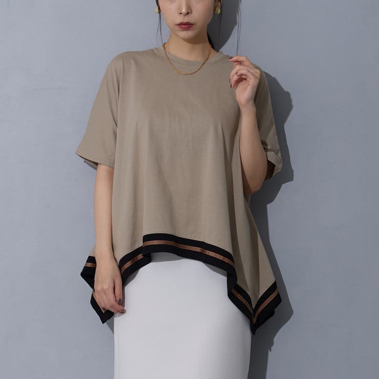 ハンカチヘムTシャツ | NICOLE | 詳細画像1 