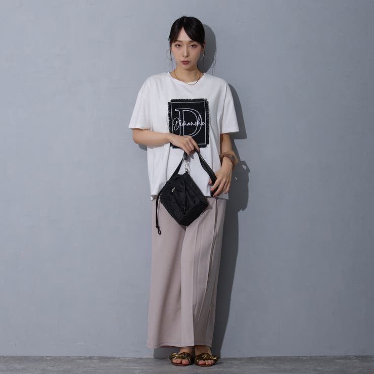 刺繍デザインTシャツ | NICOLE | 詳細画像12 