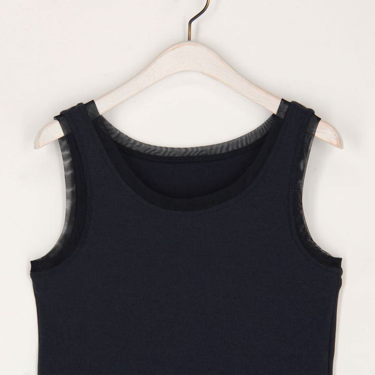 チュール付きタンクトップ | NICOLE | 詳細画像7 