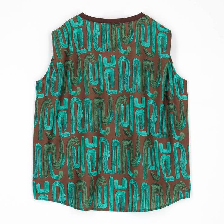 バック柄プリントスリーブレスTシャツ | NICOLE | 詳細画像17 