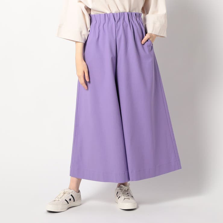 80パープル | スーパーストレッチワイドパンツ | NICOLE