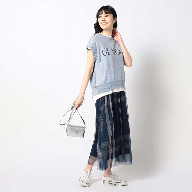 ケミカルウォッシュロゴベスト | NICOLE | 詳細画像5 