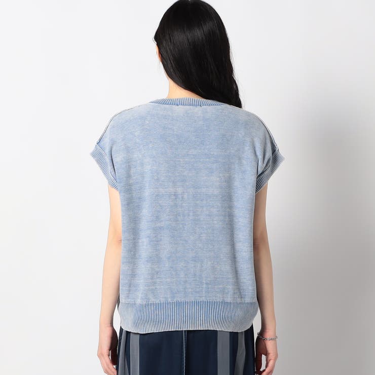 ケミカルウォッシュロゴベスト | NICOLE | 詳細画像7 