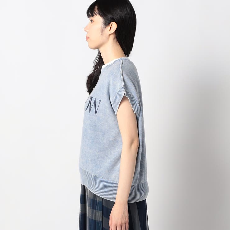 ケミカルウォッシュロゴベスト | NICOLE | 詳細画像8 