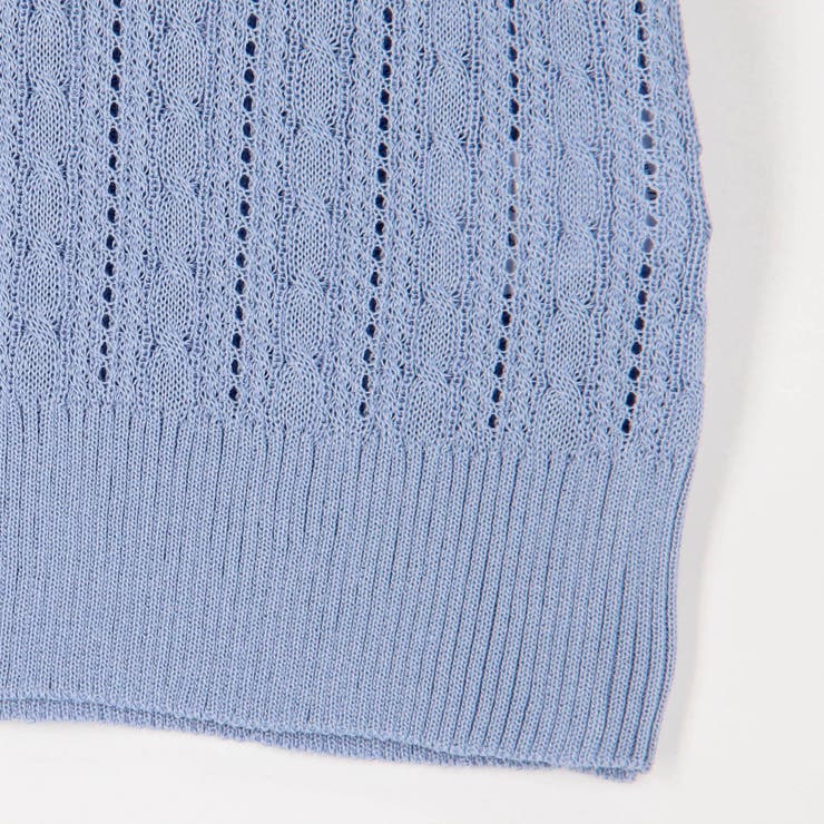 ワンポイント刺繍ケーブルニット[品番：NICW0006726]｜NICOLE