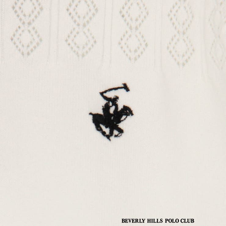 【BEVERLY HILLS POLO CLUB】透かし編みニットポロシャツ | NICOLE | 詳細画像18 