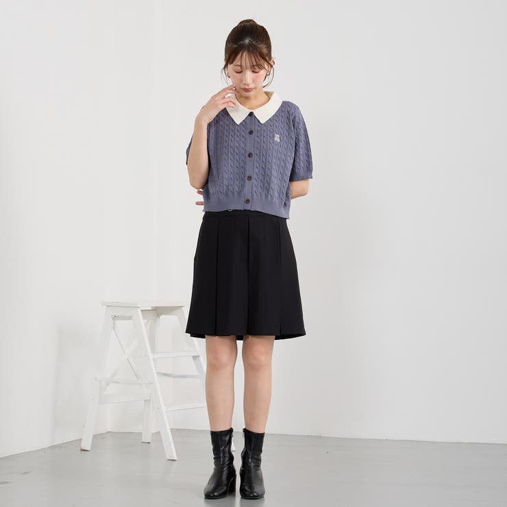 衿付きケーブルカーディガン | NICOLE | 詳細画像16 