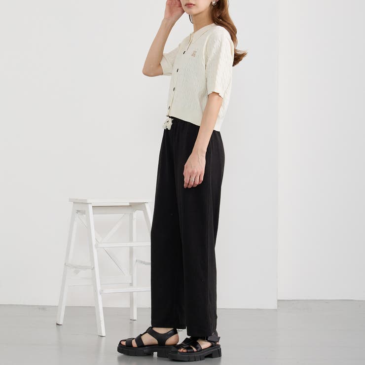 衿付きケーブルカーディガン | NICOLE | 詳細画像21 