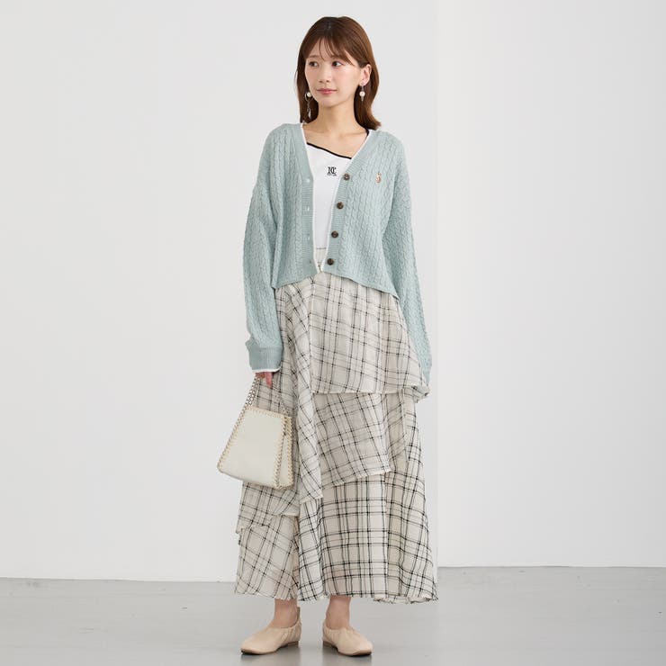 ラインケーブルカーディガン | NICOLE | 詳細画像17 