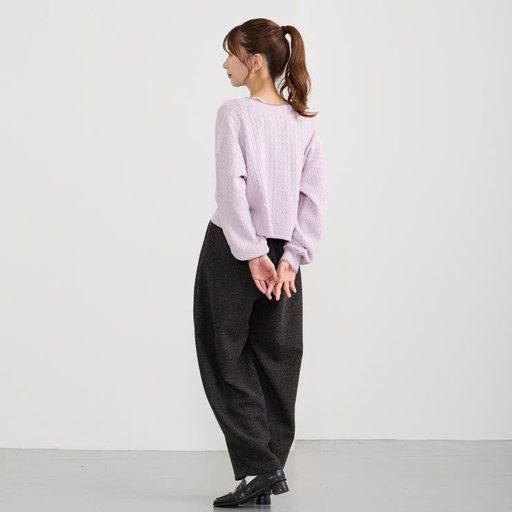 ラインケーブルカーディガン | NICOLE | 詳細画像28 