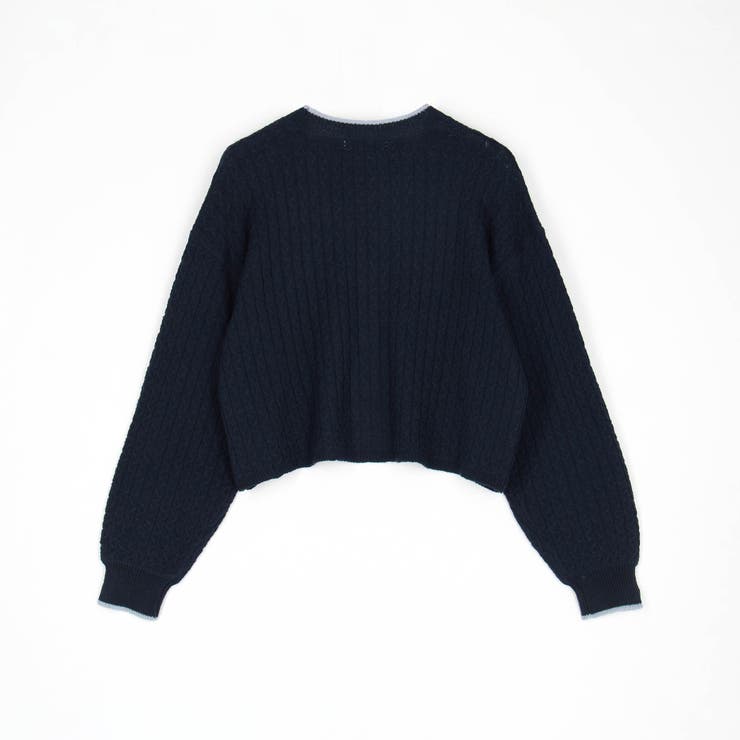 ラインケーブルカーディガン | NICOLE | 詳細画像6 