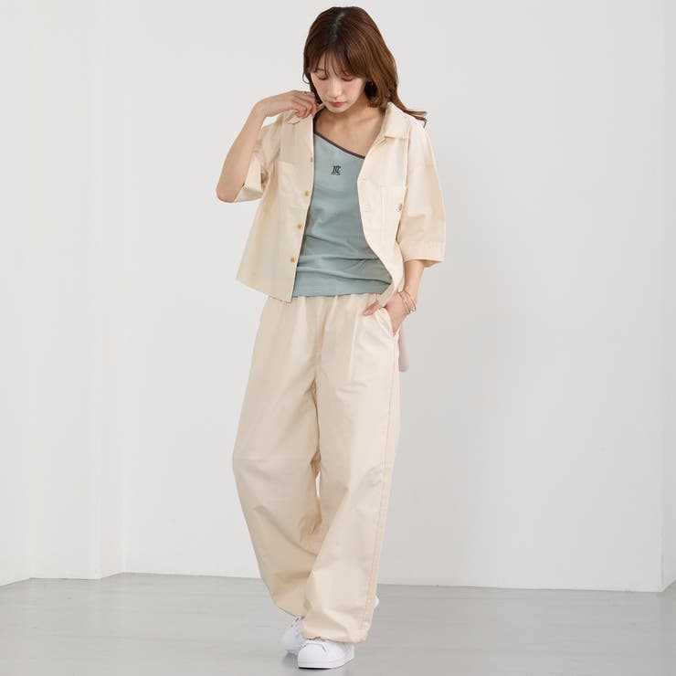 【Dickies】オープンカラークロップドシャツ | NICOLE | 詳細画像15 