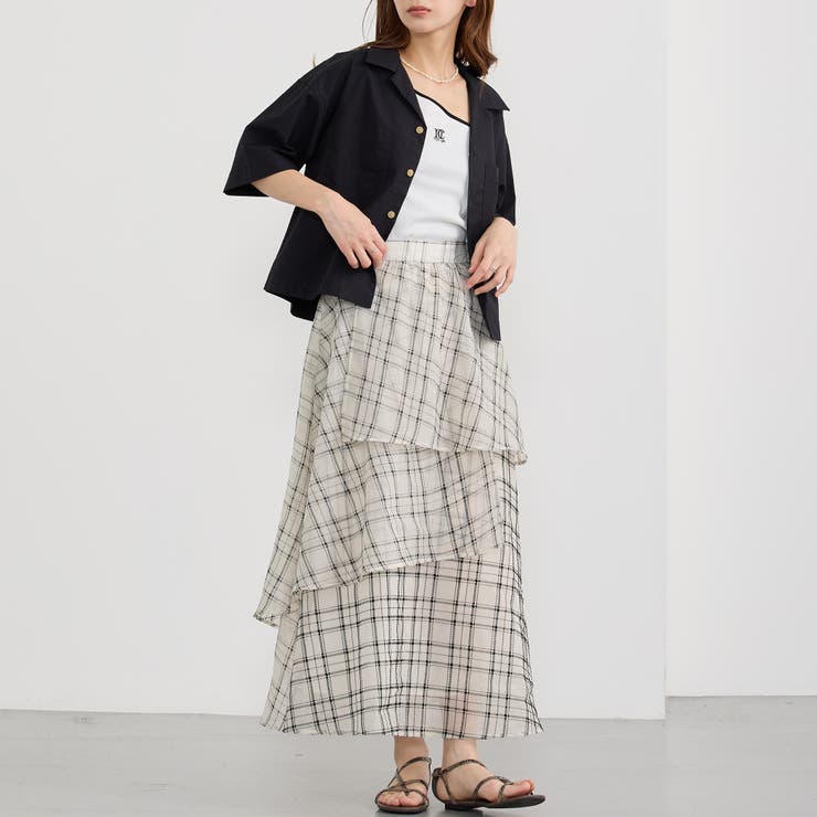 【Dickies】オープンカラークロップドシャツ | NICOLE | 詳細画像17 
