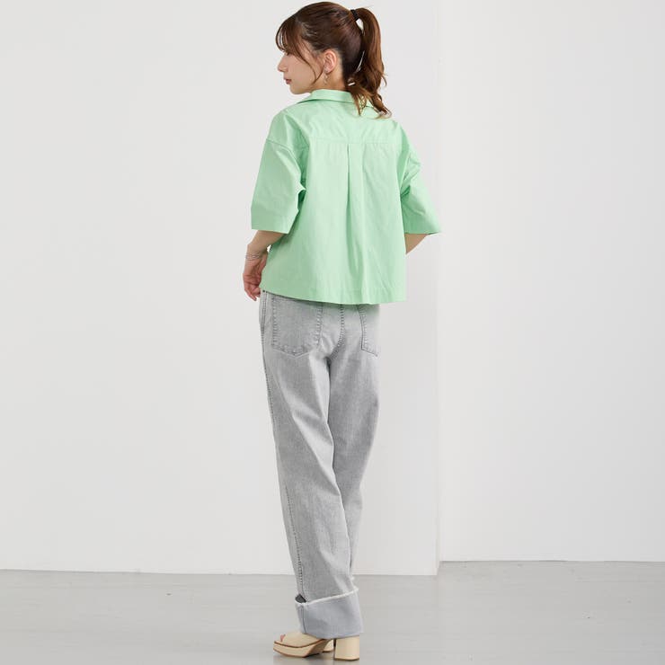 【Dickies】オープンカラークロップドシャツ | NICOLE | 詳細画像20 