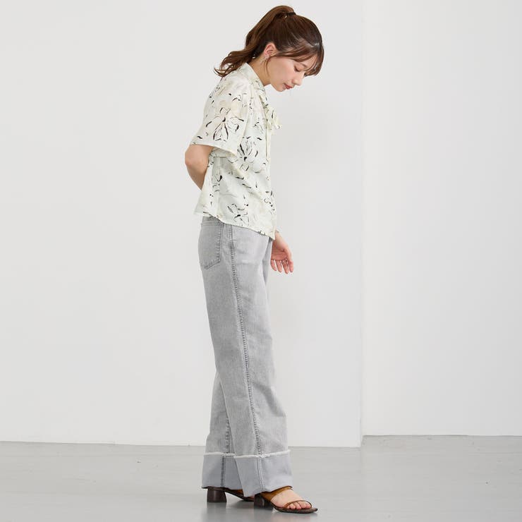 リボン付き柄ブラウス | NICOLE | 詳細画像14 