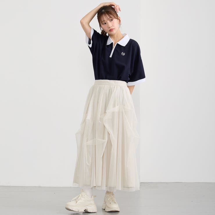 ハーフZIPポロシャツ[品番：NICW0006740]｜NICOLE（ニコル）の