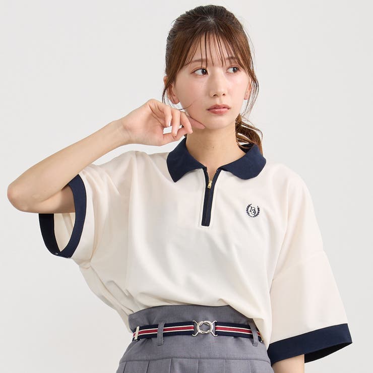 ハーフZIPポロシャツ[品番：NICW0006740]｜NICOLE（ニコル）の