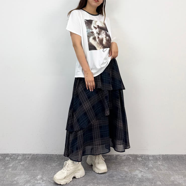 フレンチスリーブ猫Tシャツ | NICOLE | 詳細画像10 