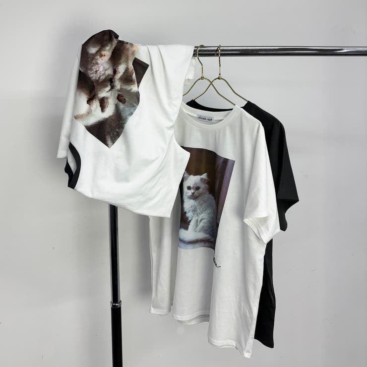 フレンチスリーブ猫Tシャツ | NICOLE | 詳細画像14 