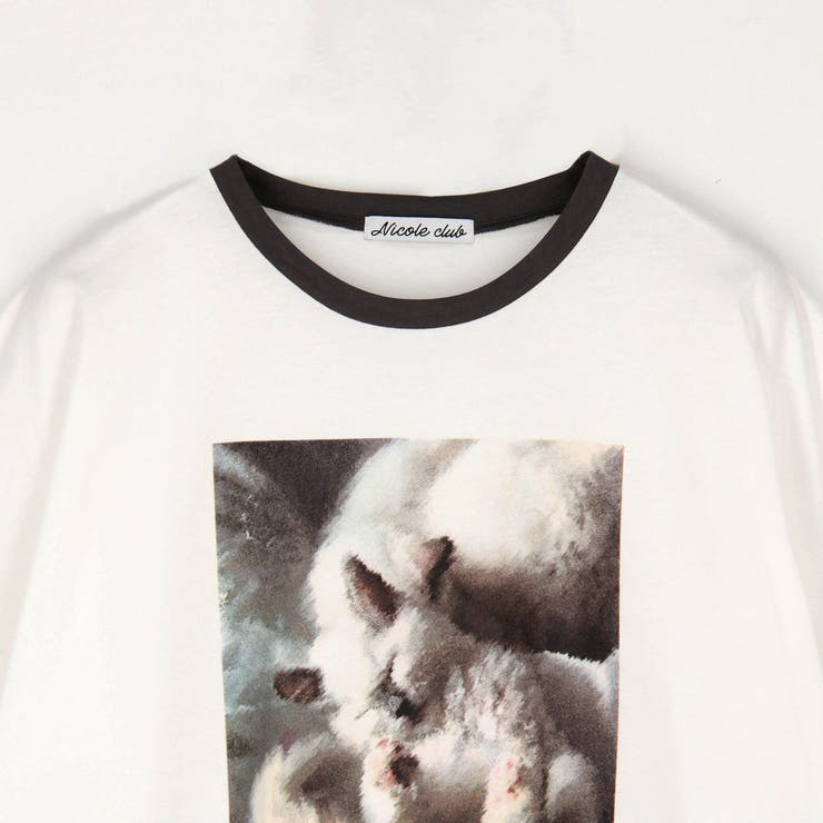 フレンチスリーブ猫Tシャツ | NICOLE | 詳細画像19 
