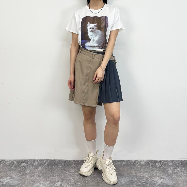 フレンチスリーブ猫Tシャツ | NICOLE | 詳細画像5 