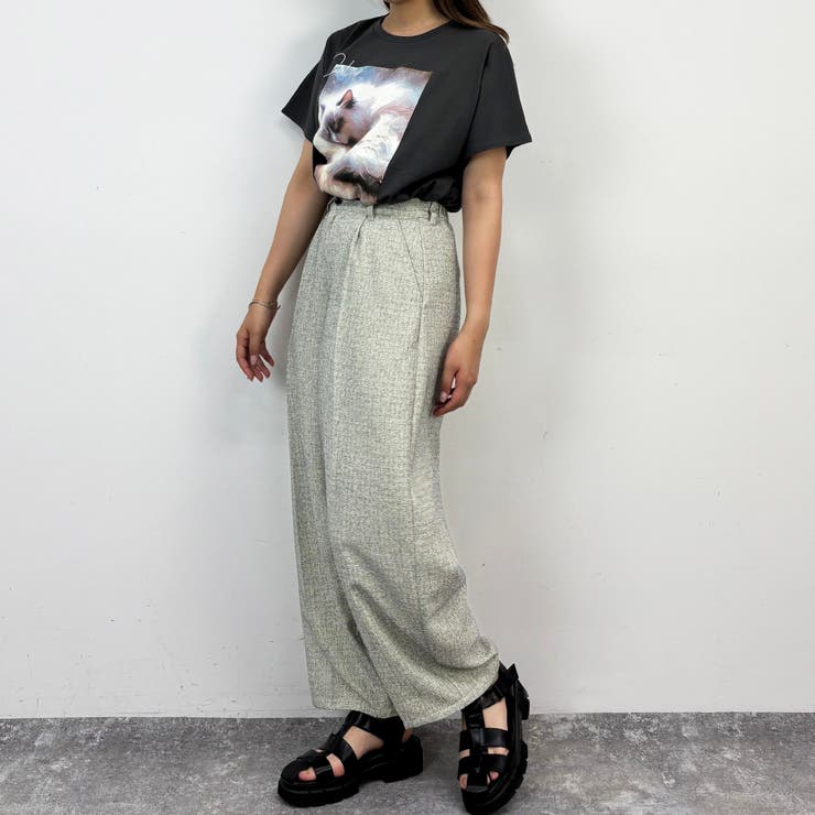 フレンチスリーブ猫Tシャツ | NICOLE | 詳細画像9 