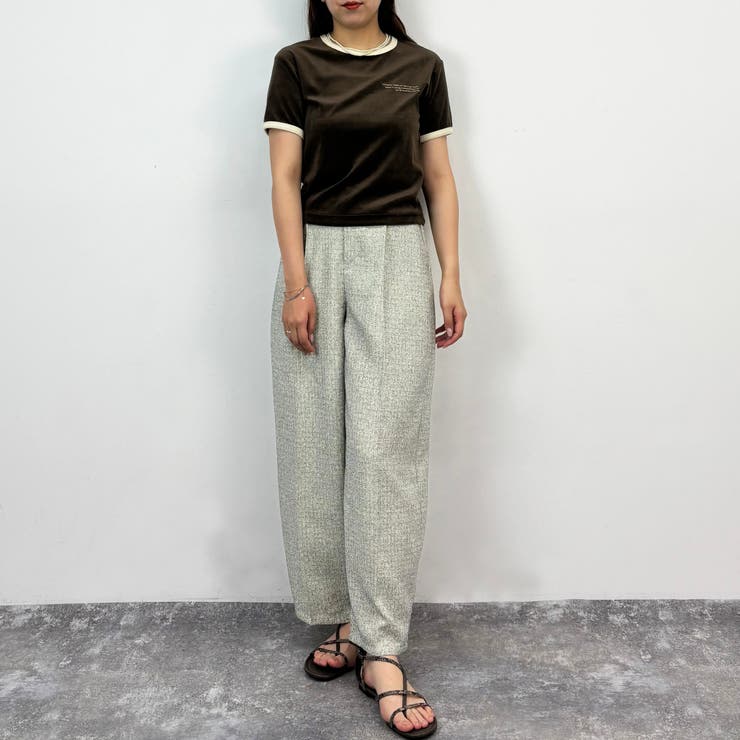 ベロア刺繍Tシャツ | NICOLE | 詳細画像14 