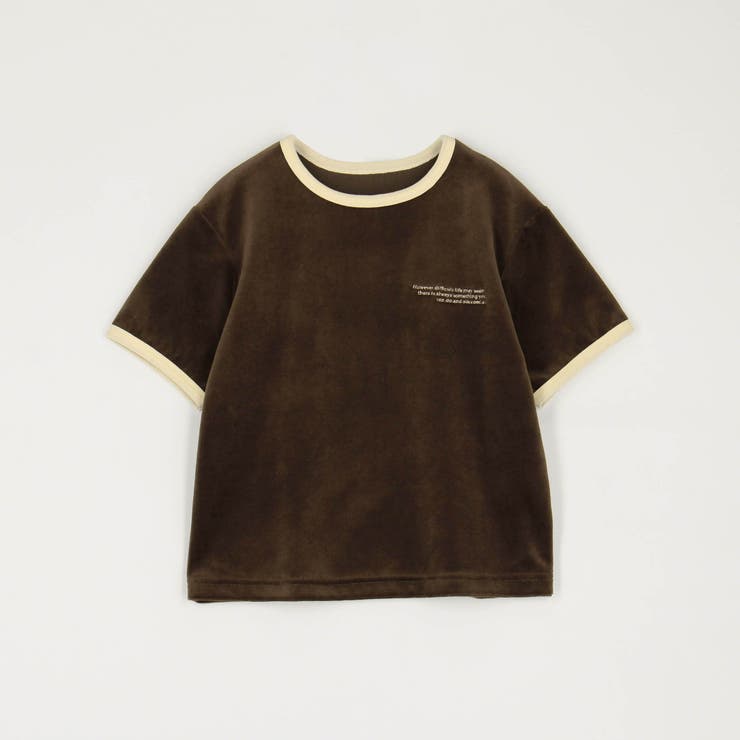ベロア刺繍Tシャツ | NICOLE | 詳細画像2 