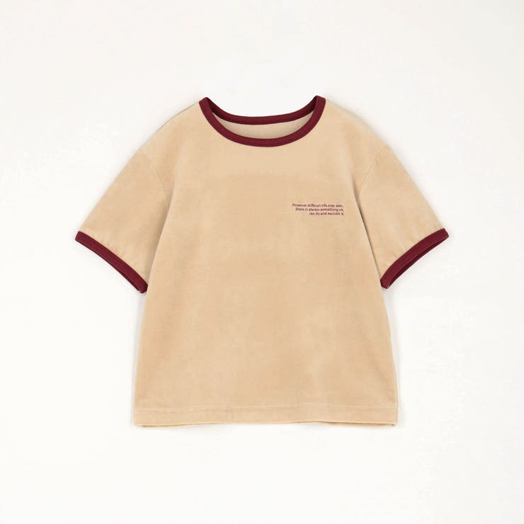 ベロア刺繍Tシャツ | NICOLE | 詳細画像3 