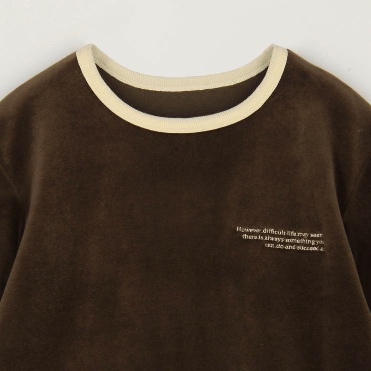 ベロア刺繍Tシャツ | NICOLE | 詳細画像6 