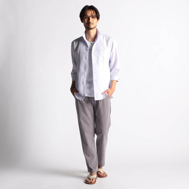 バーズアイカノコ 8分丈イージーパンツ | NICOLE | 詳細画像6 