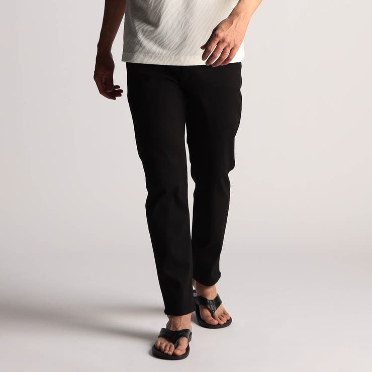 39チャコールグレー | ガムスト ブラッシュパターン デザインパンツ | NICOLE