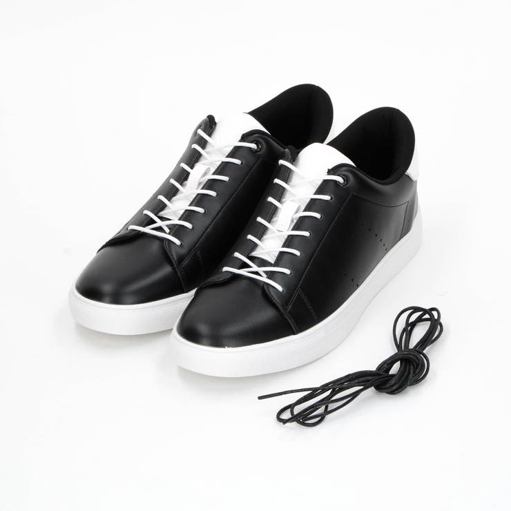 49ブラック | スリップイン レザースニーカー | NICOLE