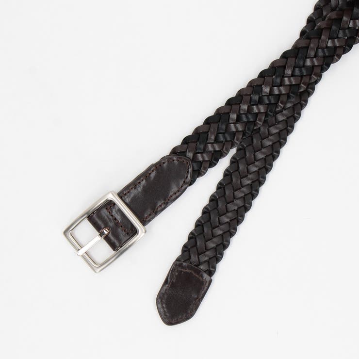 17ダークブラウン | リバーシブルメッシュベルト | NICOLE