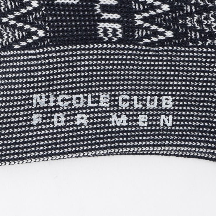 シェブロン×ロゴジャカード ショートソックス | NICOLE | 詳細画像2 