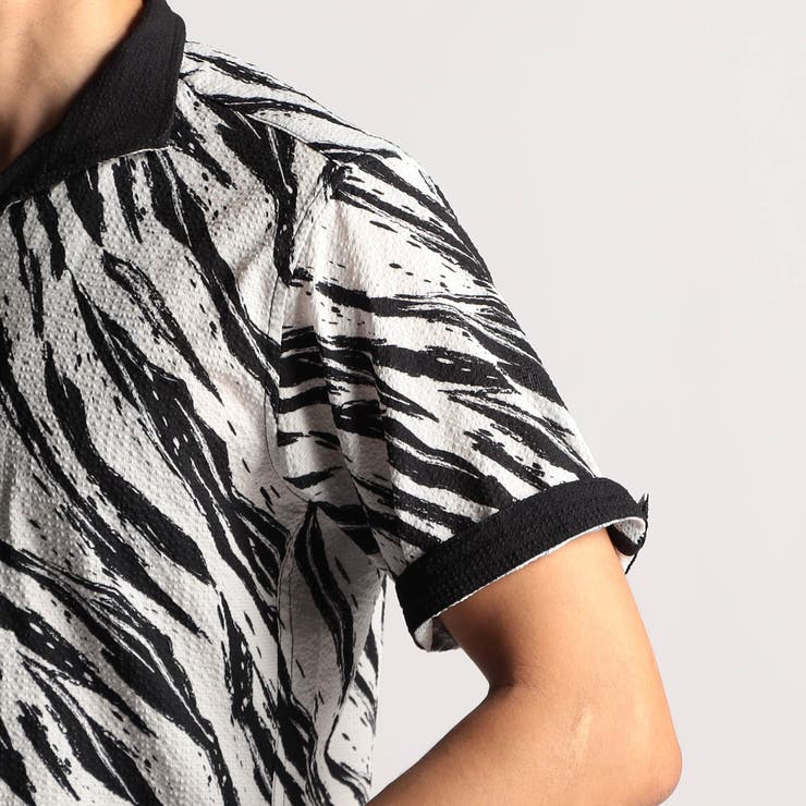 アラカルトプリント半袖スタンドシャツ | NICOLE | 詳細画像11 