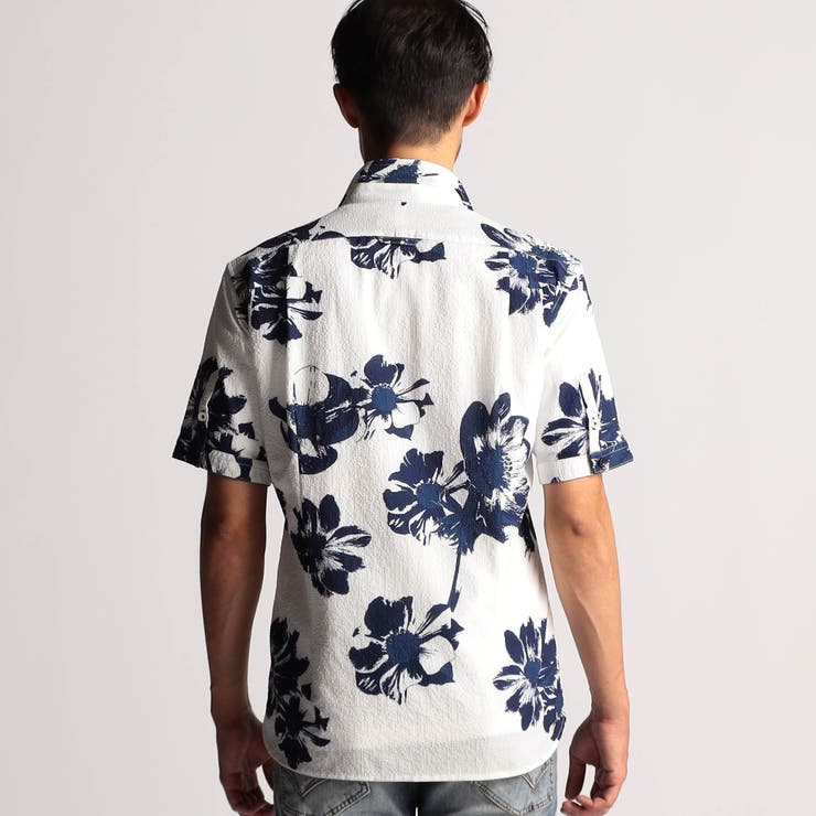 アラカルトプリント半袖スタンドシャツ | NICOLE | 詳細画像13 