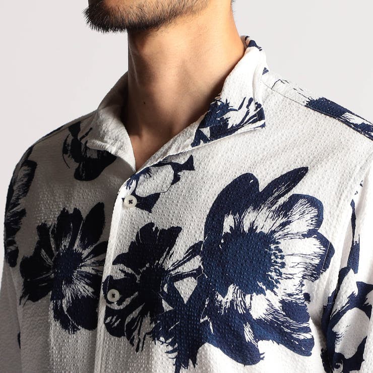 アラカルトプリント半袖スタンドシャツ | NICOLE | 詳細画像16 