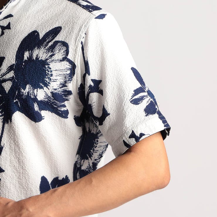 アラカルトプリント半袖スタンドシャツ | NICOLE | 詳細画像17 