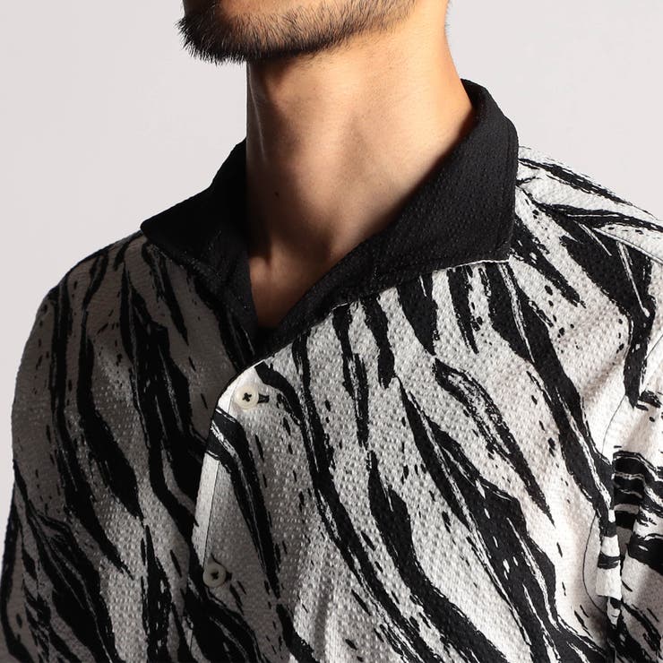 アラカルトプリント半袖スタンドシャツ | NICOLE | 詳細画像9 