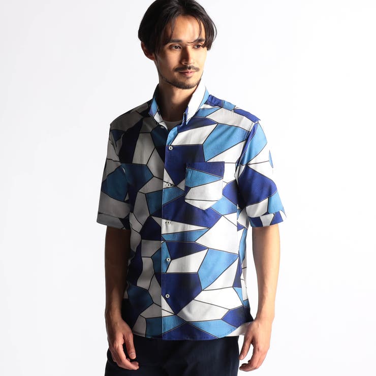 アラカルトプリント ＢＤスタンドシャツ | NICOLE | 詳細画像1 