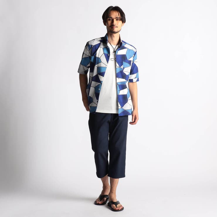 アラカルトプリント ＢＤスタンドシャツ | NICOLE | 詳細画像4 