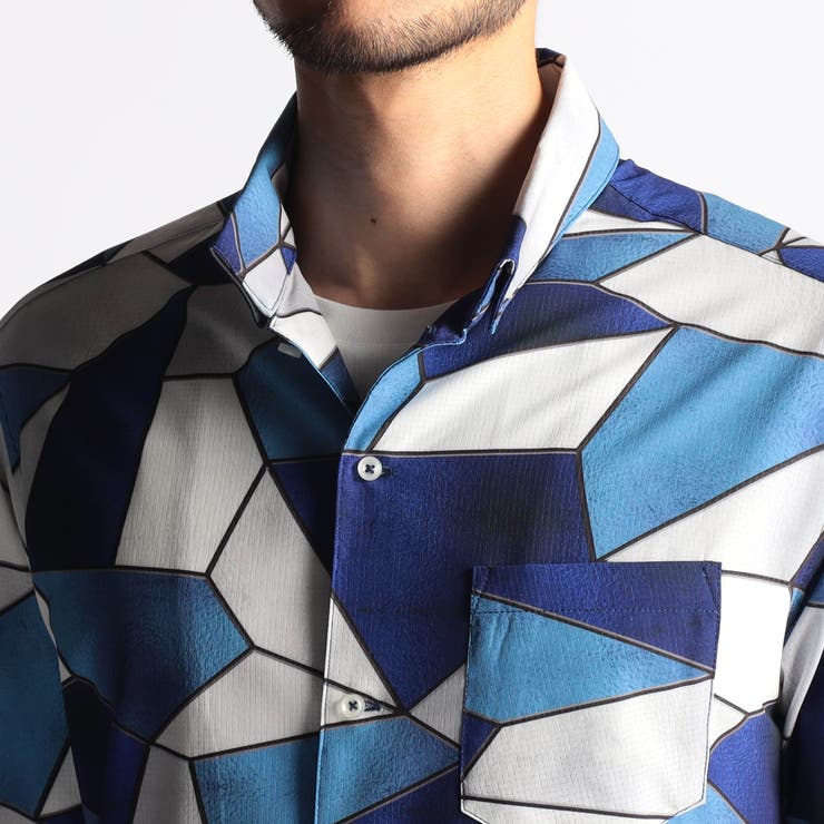 アラカルトプリント ＢＤスタンドシャツ | NICOLE | 詳細画像8 