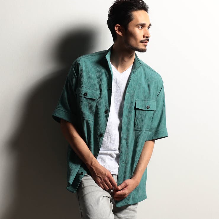 【RIELABO】ナイロンクレープオーバーシャツ | NICOLE | 詳細画像1 