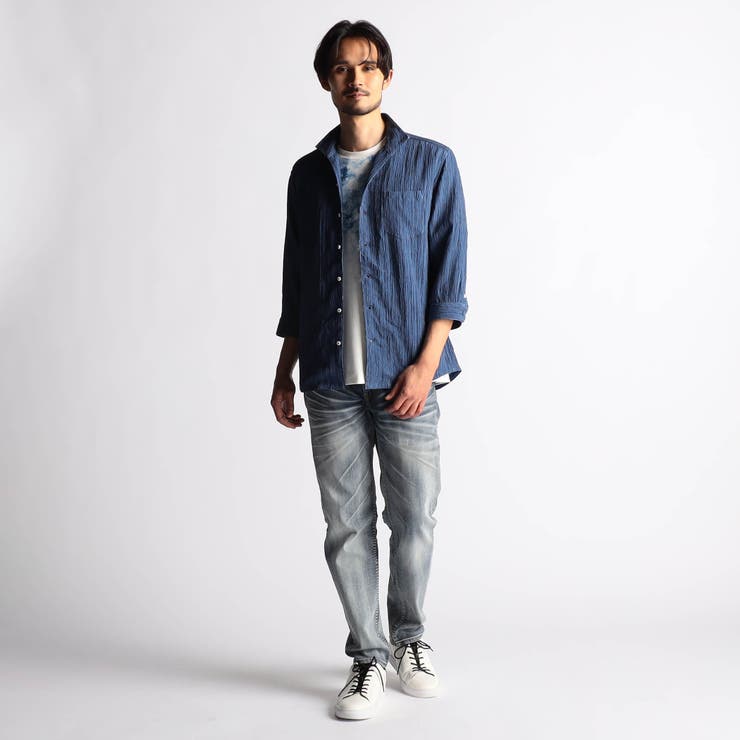 カラープリーツ7分袖スタンドカラーシャツ | NICOLE | 詳細画像7 