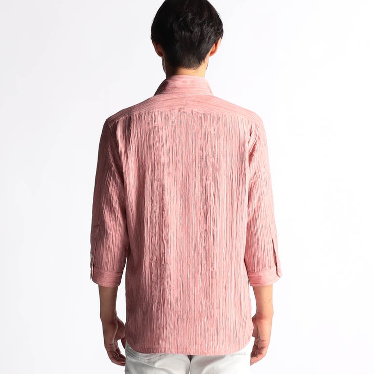 カラープリーツ7分袖スタンドカラーシャツ | NICOLE | 詳細画像8 