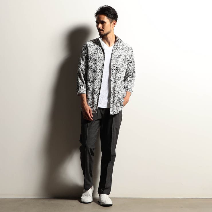 【RIELABO】アラカルトワッシャープリントシャツ | NICOLE | 詳細画像2 