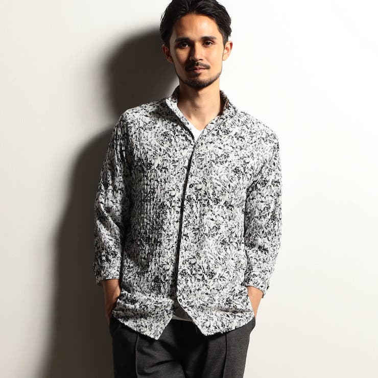 09ホワイト | 【RIELABO】アラカルトワッシャープリントシャツ | NICOLE